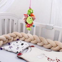 newborn baby crib bumper cot protector 1m2m3m4m infant bedding set for babies boys girls braid knot pillow cushion room decor
