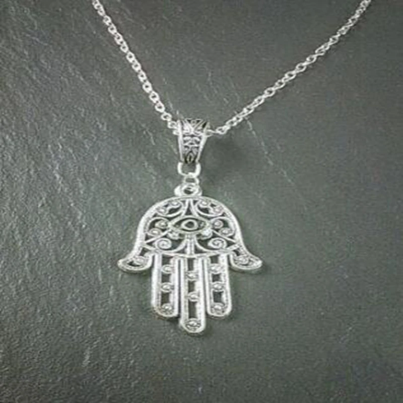 Женское ожерелье с подвеской Хамса | Украшения и аксессуары
