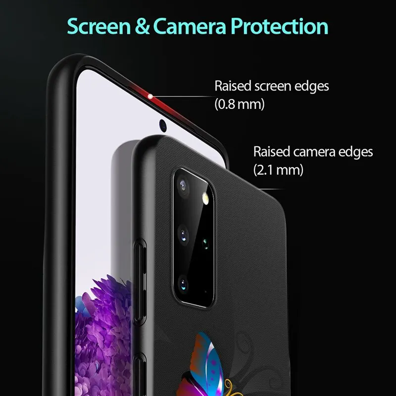 

Colorful Butterfly for Samsung Galaxy A12 S20 FE Plus Ultra Note 10 Lite A91 A71 A51 A42 A21S 5G Phone Case