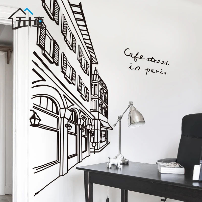 

Europe Large Wall Sticker Living Room Fashion Aesthetic Art Retro Creativity Wallpapers Stickers Muraux Room Decoration Ec50qt