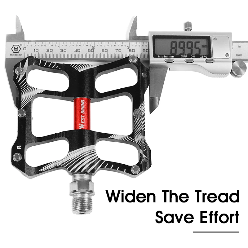 

WEST BIKING Bike Pedals For Road MTB Bicycle Sealed Bearing Anti-slip Cycling Pedals Alloy Platform Large Area Bicycle Pedals