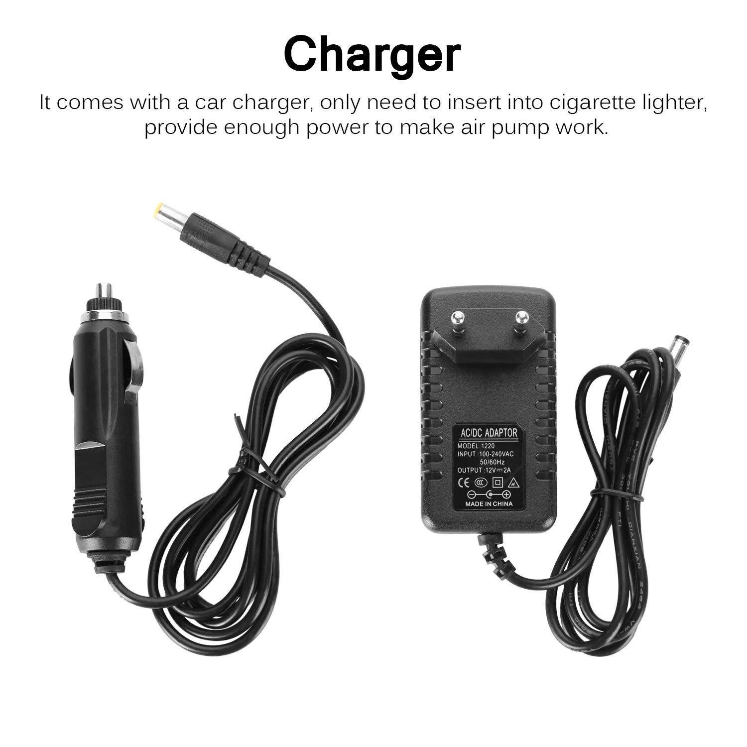 Автомобильный прикуриватель AC 12 В Электрический для кемпинга воздушная кровать