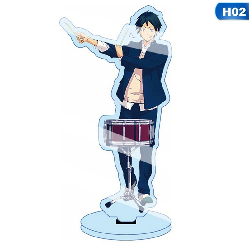

15cm New Haikyuu Hinata Kageyama Tsukishima Sugawara Family Acrylic Stand Figure Desk Plate Models Topper Anime Karasuno Toys