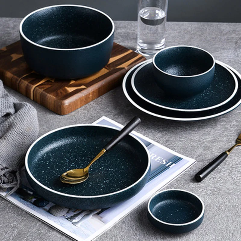 FANCITY Керамика японской кухни бытовой творческий Простое сочетание блюд высоким