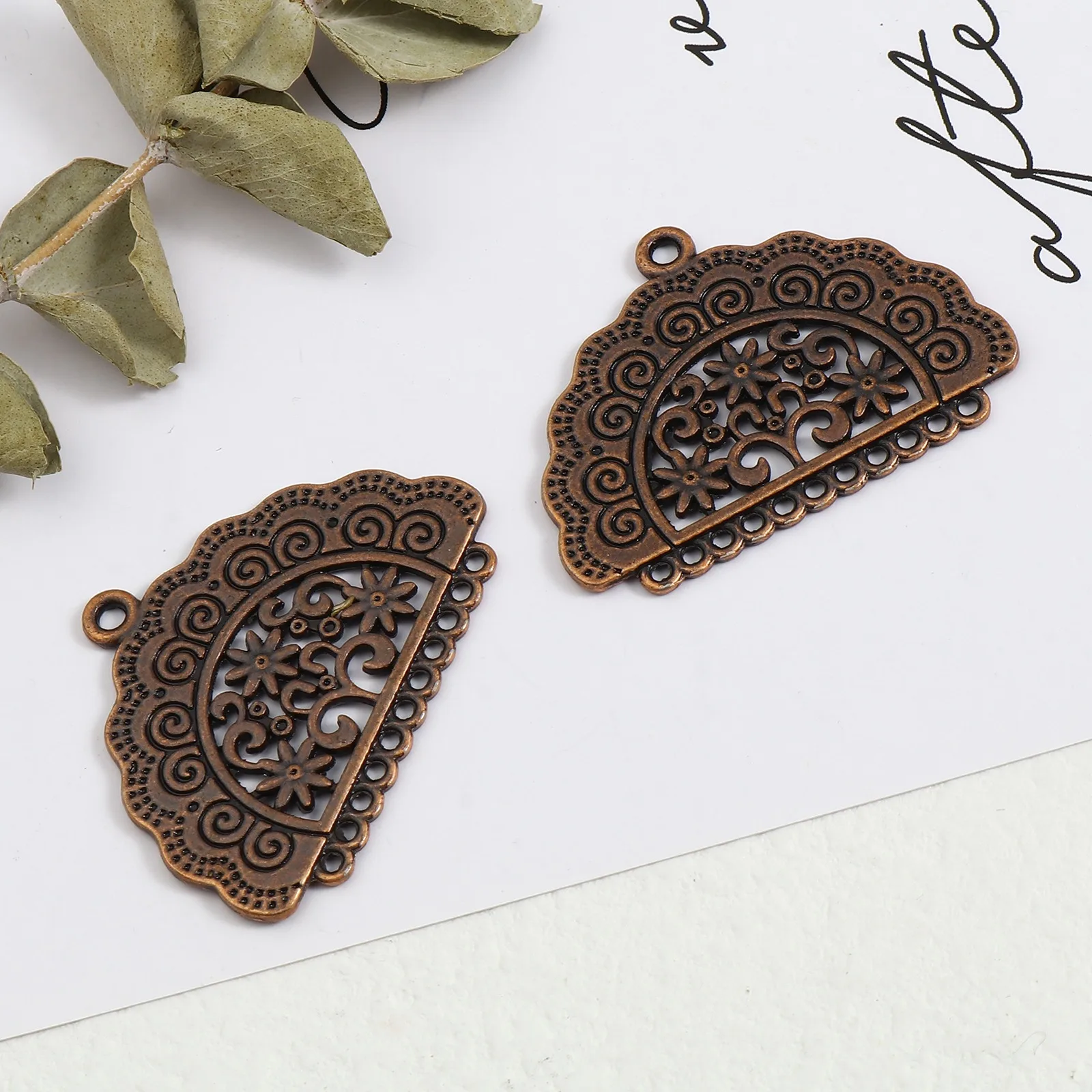 10 шт. полые металлические серьги-подвески 38 х29 мм | Украшения и аксессуары