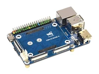 waveshare mini base boardafor raspberry pi compute module 4onboard connectors includingcsidsifanusbrj45 gigabit ethernet