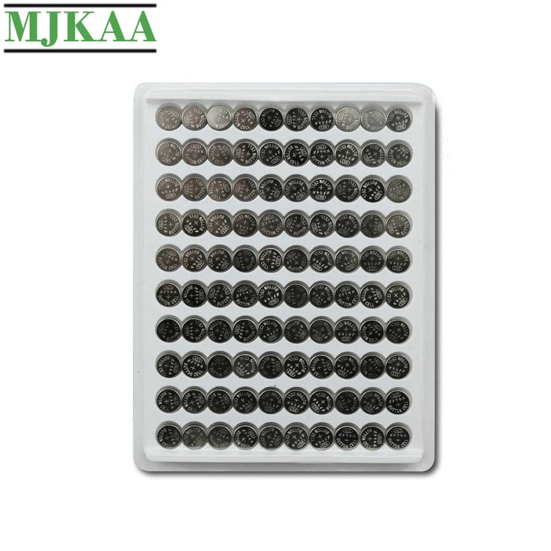 MJKAA 100 шт. AG3 Cell Coin 1 55 в щелочная батарея L736 384 SR41 192 SR41SW CX41 LR41 392 кнопочные батареи для