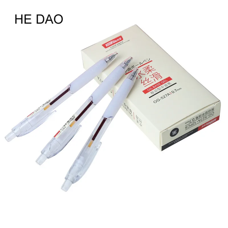 

12 Pcs Cute 0.7mm Ballpoint Pen Black, Blue, Red Ink Office Accessories Material Escolar Writing Supply Mark Ball Pen Stationery