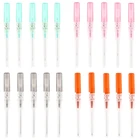 Стальные иглы для пирсинга, 5 шт.лот, иглы для I.V катетера, стерилизованные иглы для пирсинга тела, иглы для тату, 14 г, 16 г, 18 г, 20 г, швейные иглы