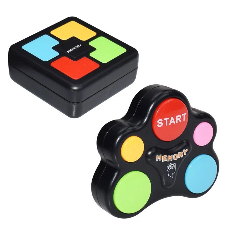 

2PCS Memory Game Machine With Lights Sounds Toy Interactive Game Memory Training Game Machine Funny Toys(A & C)
