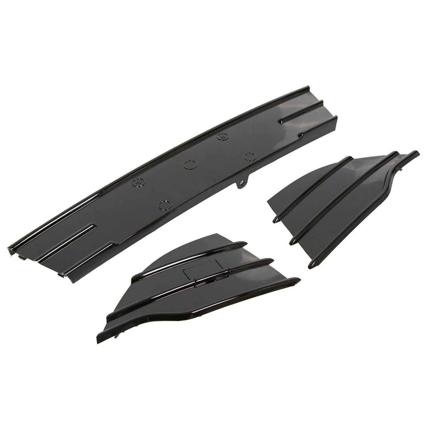 3Pcs Car Trim Front Bumper Lower Grille Fog Protector Cover for Ford Escape Kuga 2013-2016(Gloss Black) | Автомобили и мотоциклы