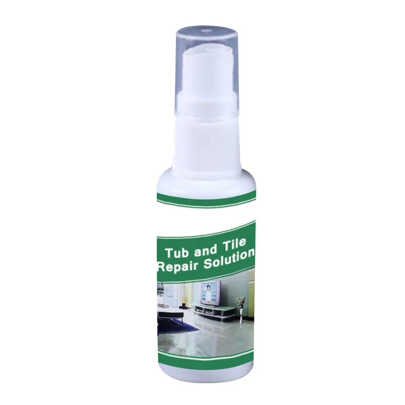 

30ml Bathtub Tile Refinish Paint Repair Spray Sink Ceramic Porcelain Polish Scratch Repair Agent For Home Floor Repair Fluid