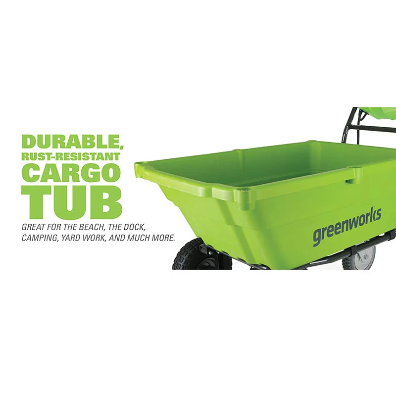 Greenworks Gc40l00 G-Max 40v самоходная садовая корзина устойчивая к ржавчине ванна с