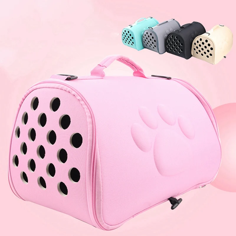 

Outdoor Foldable Pet Shoulder Bag Breathable Mesh Shockproof Wear-resistant Carrying Pet Bag Portable Solid Color Cats Dogs Bag