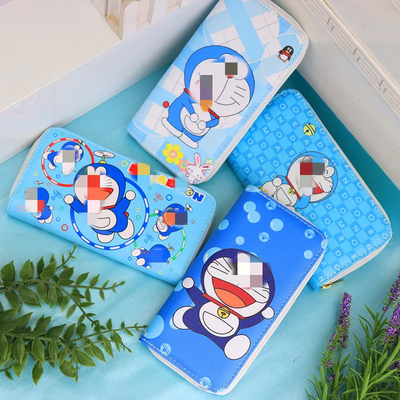 

Funny Anime PU Purse Portable Cosplay Wallet Doraemon Cartoon Bag Zipper Prop Kawaii Gift