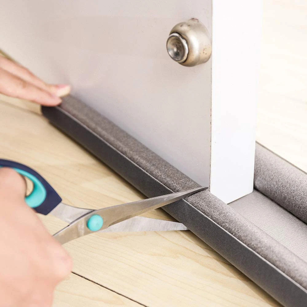 93cm door draft stopper weather stripping door sweep adjustable under blocker weatherstrip house sound insulation strip free global shipping