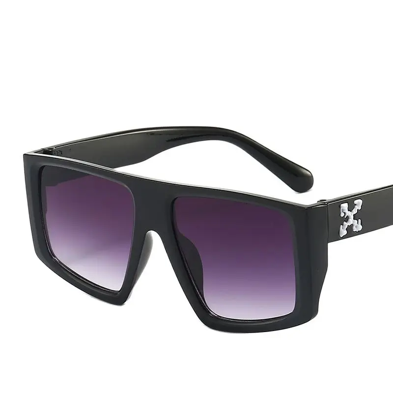 

2022 Women Man Sunglasses Fashion X Sign Oversized Gradient Sunglass Female Big Frame Shades Mirror UV400 Outdoor Riding Goggles