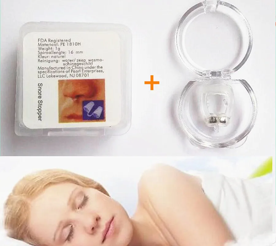 Магнитный против храпа дышать для удобного сна зажим носа w Мини Мягкий храп