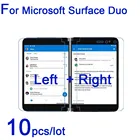 Мягкая прозрачная матовая Противоударная Защитная пленка для экрана планшета Microsoft Surface Duo (5 шт. слева + 5 шт. справа)