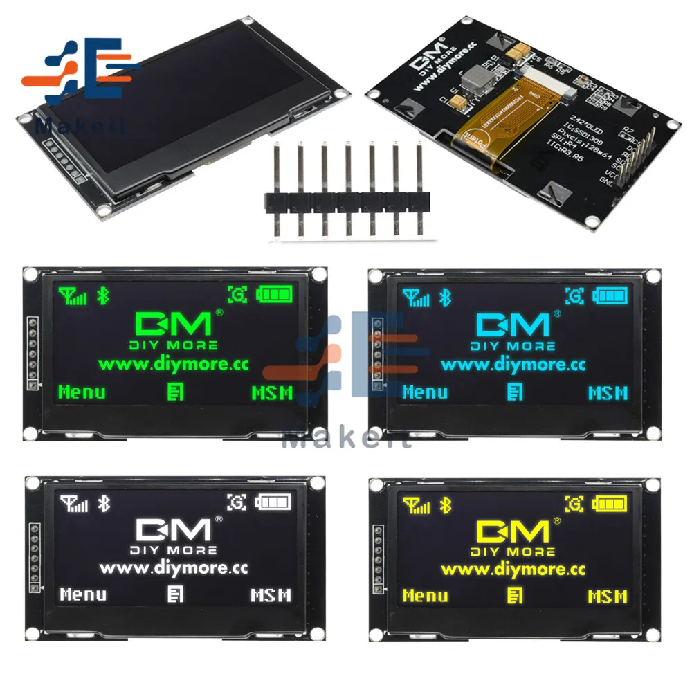 Модуль OLED дисплея 2 42 дюйма 42x64 плата с ЖК дисплеем HD 128x64 модуль IC I2C SPI Serial SSD1309 для