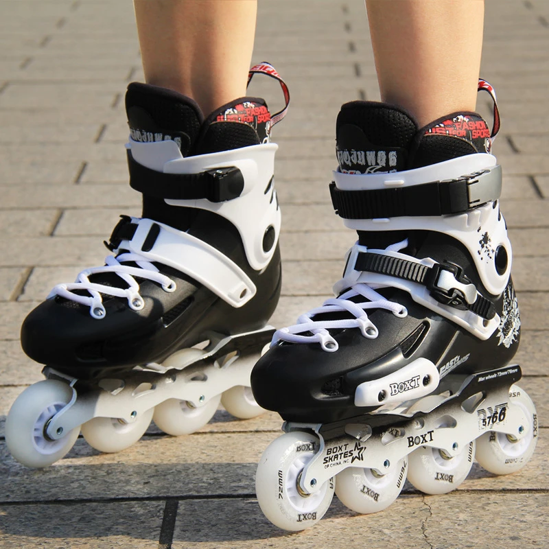 CN оригинальные роликовые коньки скольжение слалом FSK взрослые дети обувь 4 колеса