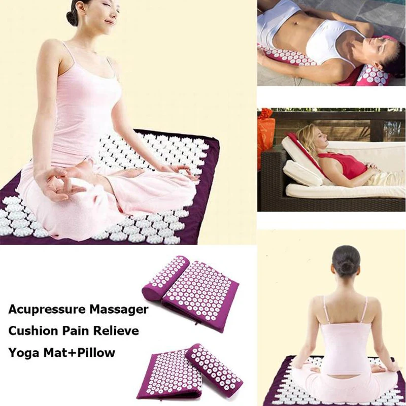3 упаковки Ковриков Для Йоги с подушкой китайские массажные коврики для