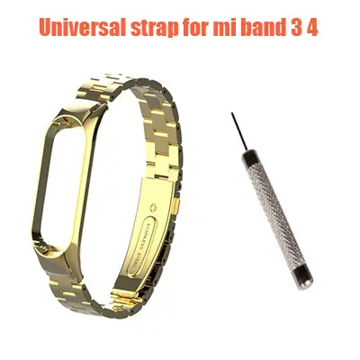 Style 2 with tool Металлический ремешок для mi Band 4 3 ремешок Xiao mi браслет из нержавеющей стали mi Band 3 4 ремешок для mi Band 4 3 браслеты Pulseira - Цвет: Style 2 with tool