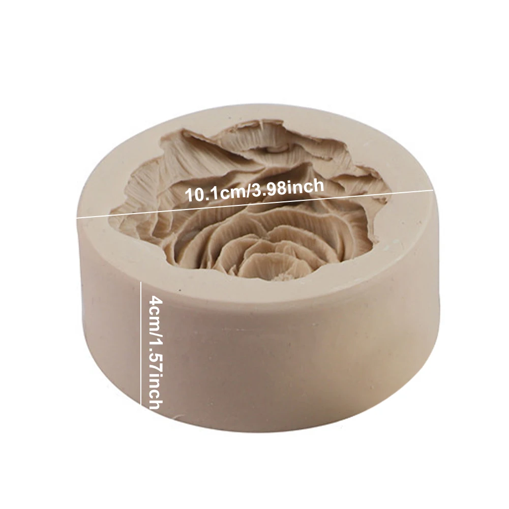

Aromatherapy Candle Mould Peony Flower 3D Silicone Mold for Scented Candle Soap Plaster DIY Peony Crafts Baking Decoration