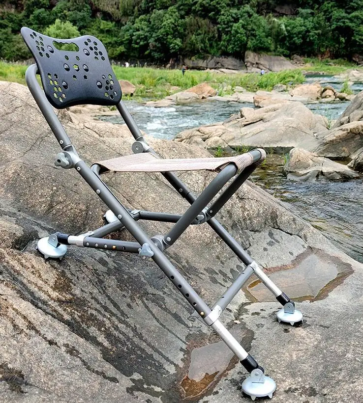 저렴한 경량 낚시 의자 신제품 모든 지형 접이식 의자 휴대용 다기능 야생 낚시 의자 의자