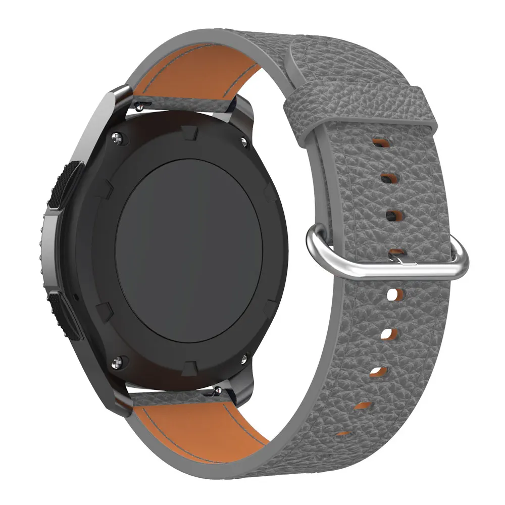 22 мм ремешок из натуральной мягкой кожи для часов samsung gear S3 для huawei watch GT 46 мм/Amazfit GTR 47 мм ремешки для браслетов