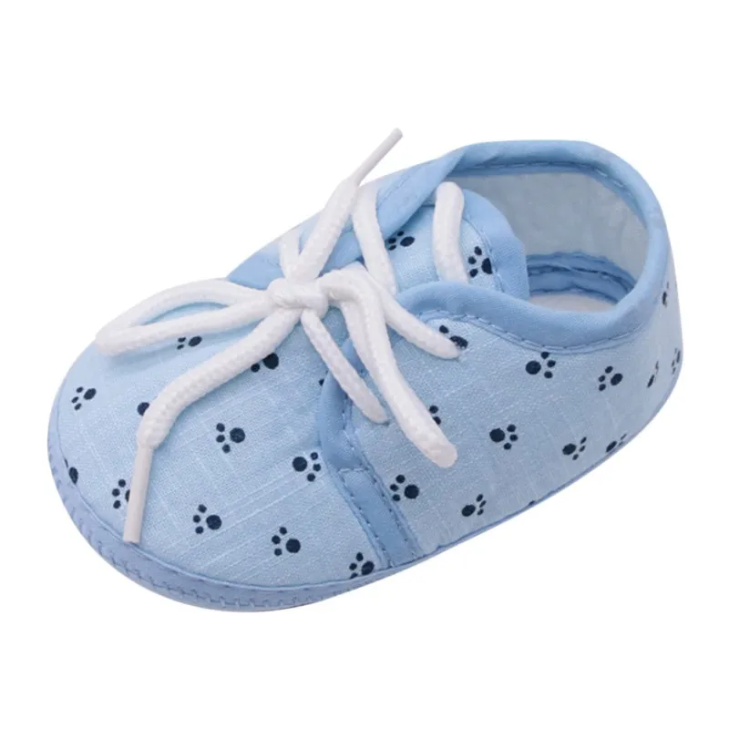 Newborn baby girl shoes cute wave printing stitching casual style Princess kids slip 0-18 months toddler |