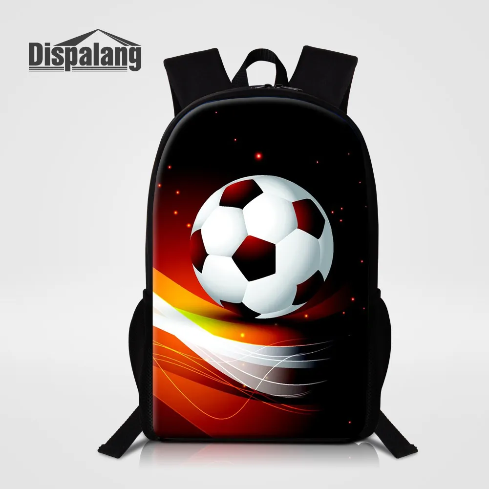 

DIY Logo School Bag For Boys Football Sublimation Printed Backpack For Kids Designers Bookbag Men's Outdoor Shoulder Bagpack