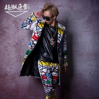 2019 new mens custom stage costume singer dancer dj mens clothing fashion hip hop casual jacket jacket mens coat