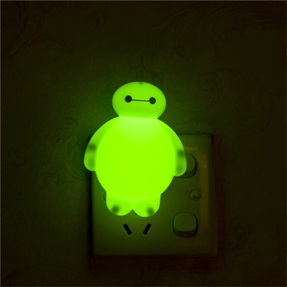 LED Night Lamp Baymax Big Lights Baby Bedroom Light Bedside Decor Kids Christmas Gift Valentine's Day AC110V 220V | Лампы и