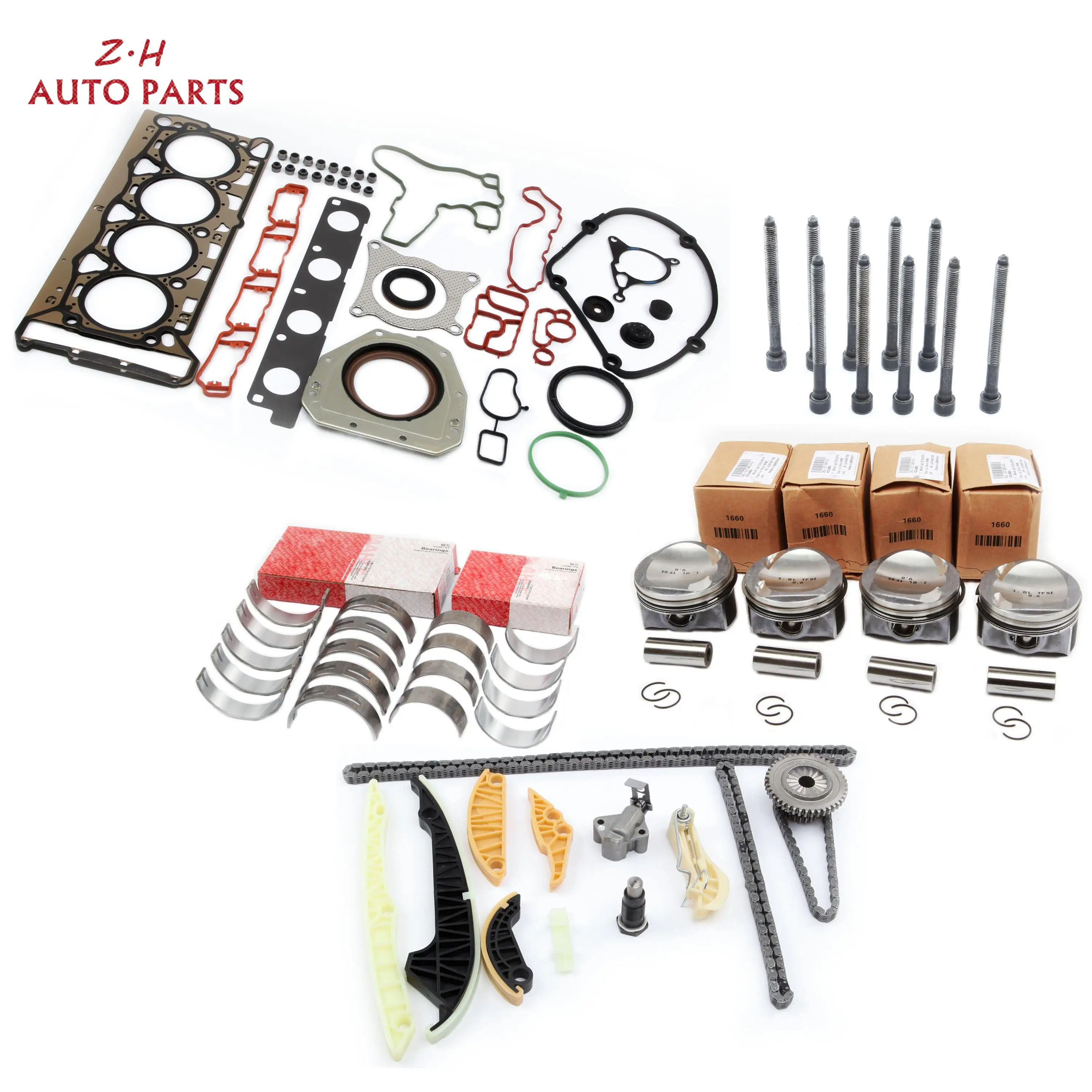 Комплект для ремонта двигателя Audi A3 A4 TT VW Passat CC Golf 1 8 TFSI CDAA Skoda 06H 107 065 BD комплект