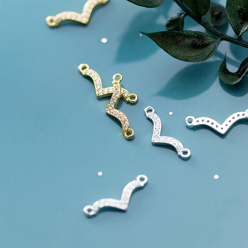 MEETSOFT романтическое ожерелье из стерлингового серебра 925 пробы с двойным