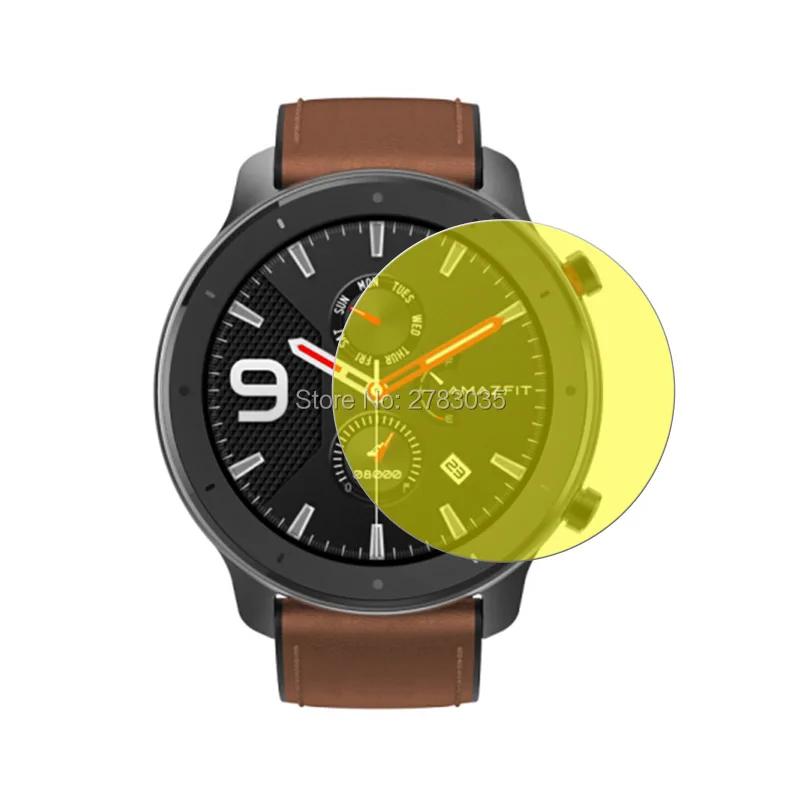 Для умных часов Xiaomi Huami Amazfit GTR 2 eSIM 2e 42 мм/47 мм мягкая ТПУ пленка с полным покрытием