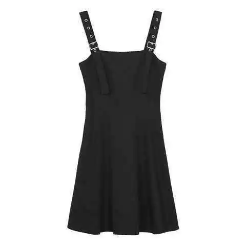 

Black drawstring dress