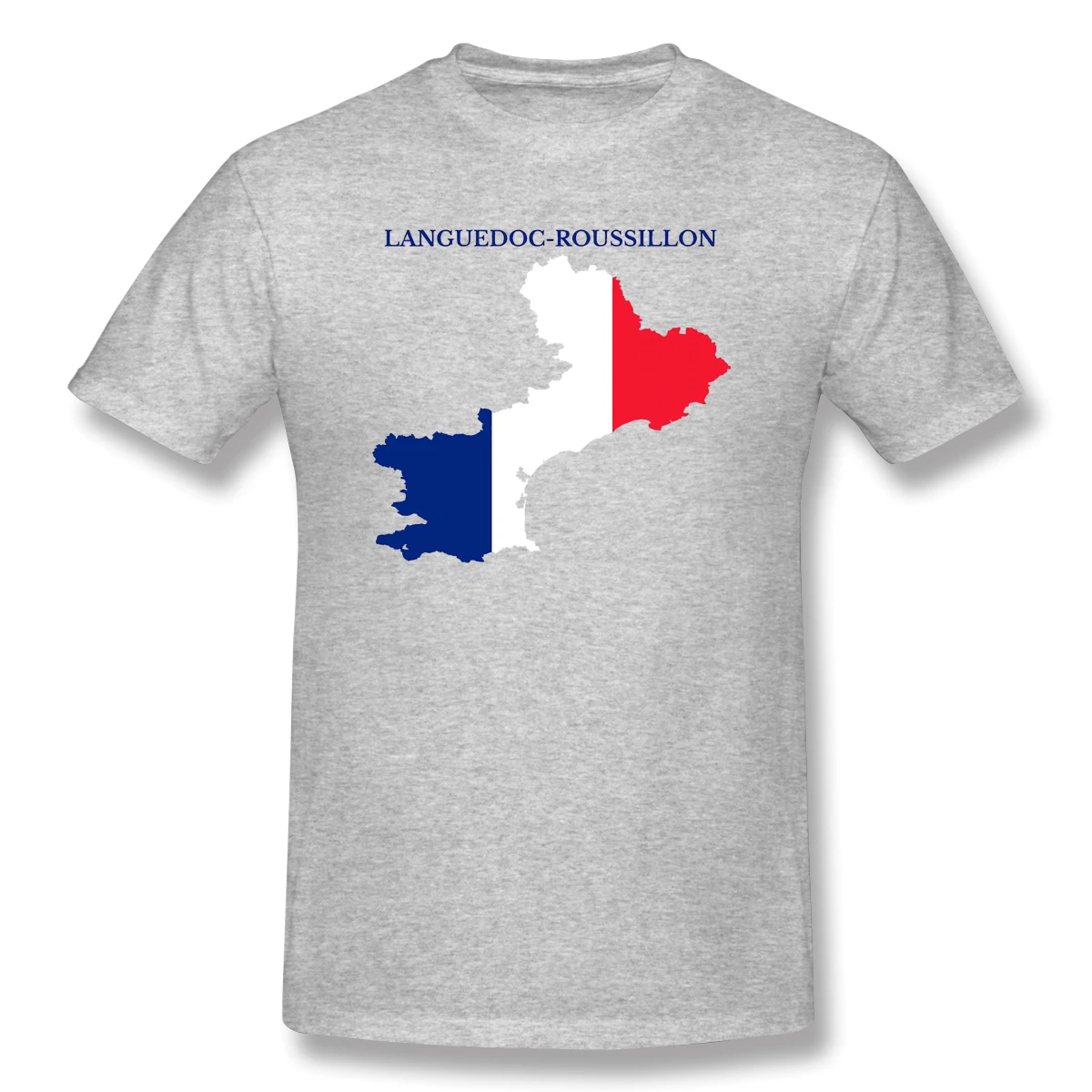 

Languedoc Roussillon Map French Region M Humor Graphic Men's Basic Short Sleeve T-Shirt R282 Tops Tees European Size