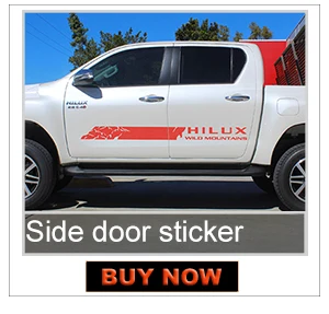 2 шт. hilux racing side stripe Графический виниловый стикер для TOYOTA HILUX revo и vigo 2012