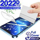 3 шт.,4k hd гидрогелевая пленка защитная экрана для айфон 12 13 про макс iphone 11 12 pro max mini xr x 7 8 6s 6 s plus xs max плюс se 2020 10 олеофобное покрытие не защитное стекло стекла