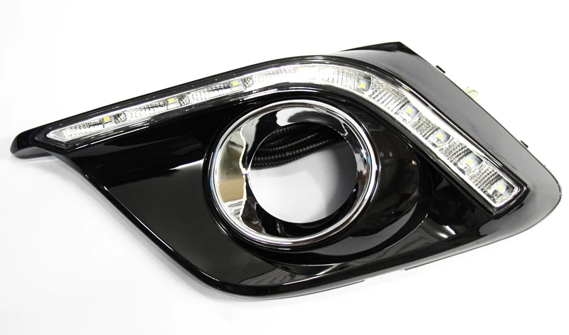 

2pcs For Mazda 3 Axela 2014 2015 6000K White Light LED Daytime Driving Running Light DRL Car Fog Lamp