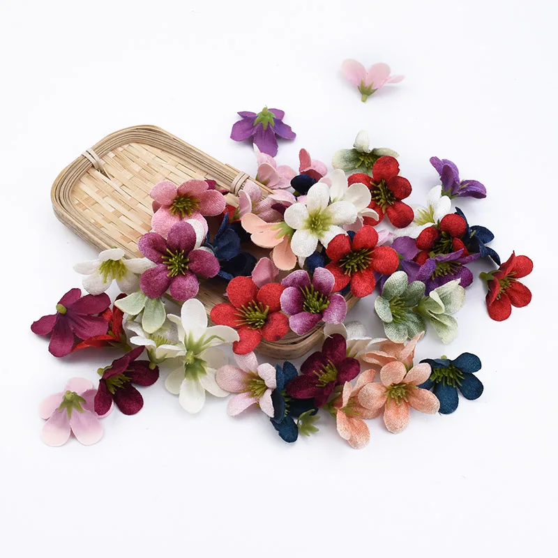 10/20 штук Stamen Cherry Пластиковые искусственные растения цветок свадебные