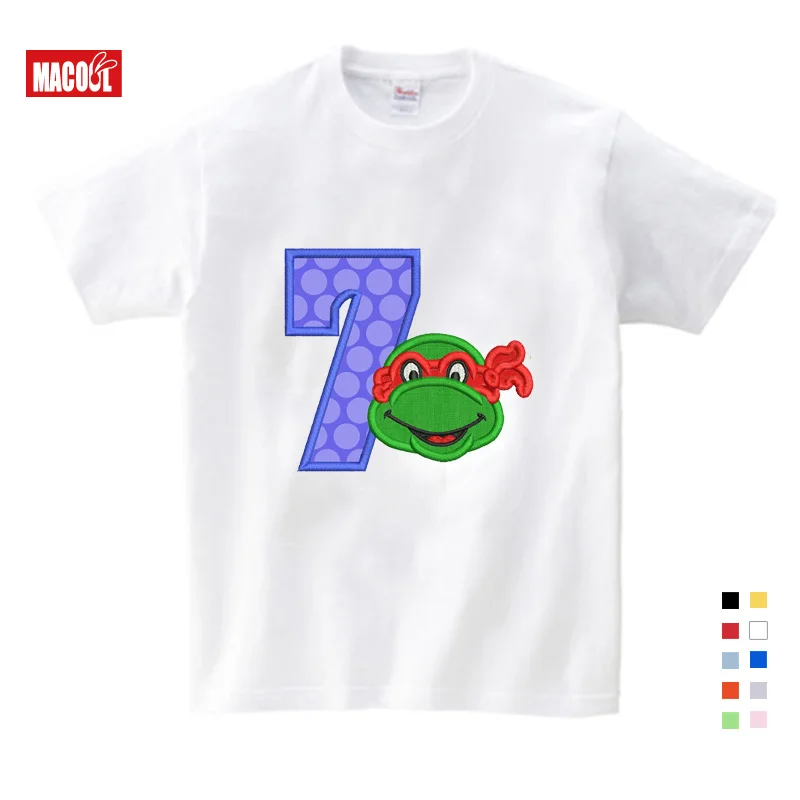 T-shirt white 7 Детская футболка с принтом аниме; модные Забавные футболки для мальчиков; модная красная футболка с круглым вырезом для малышей - Цвет: T-shirt white 7