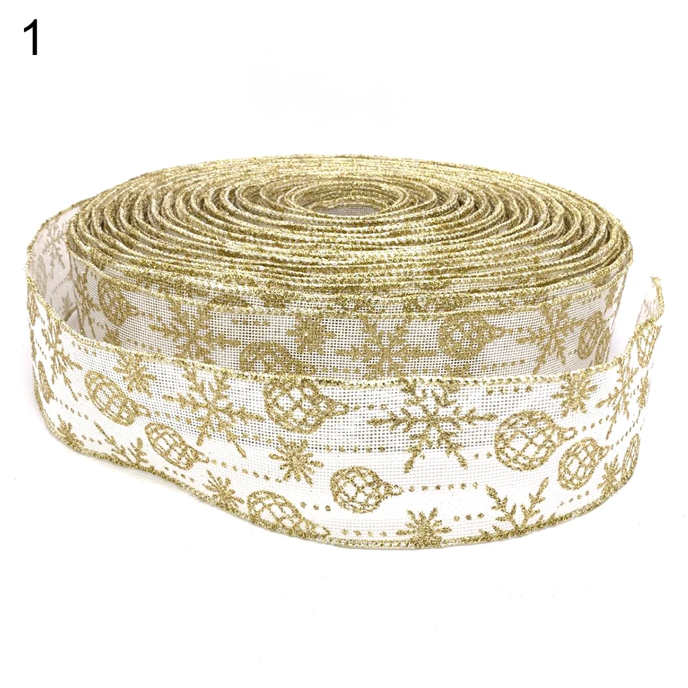 Рождественские снежинки шар печать ленты DIY упаковка вечерние ремесло дерево