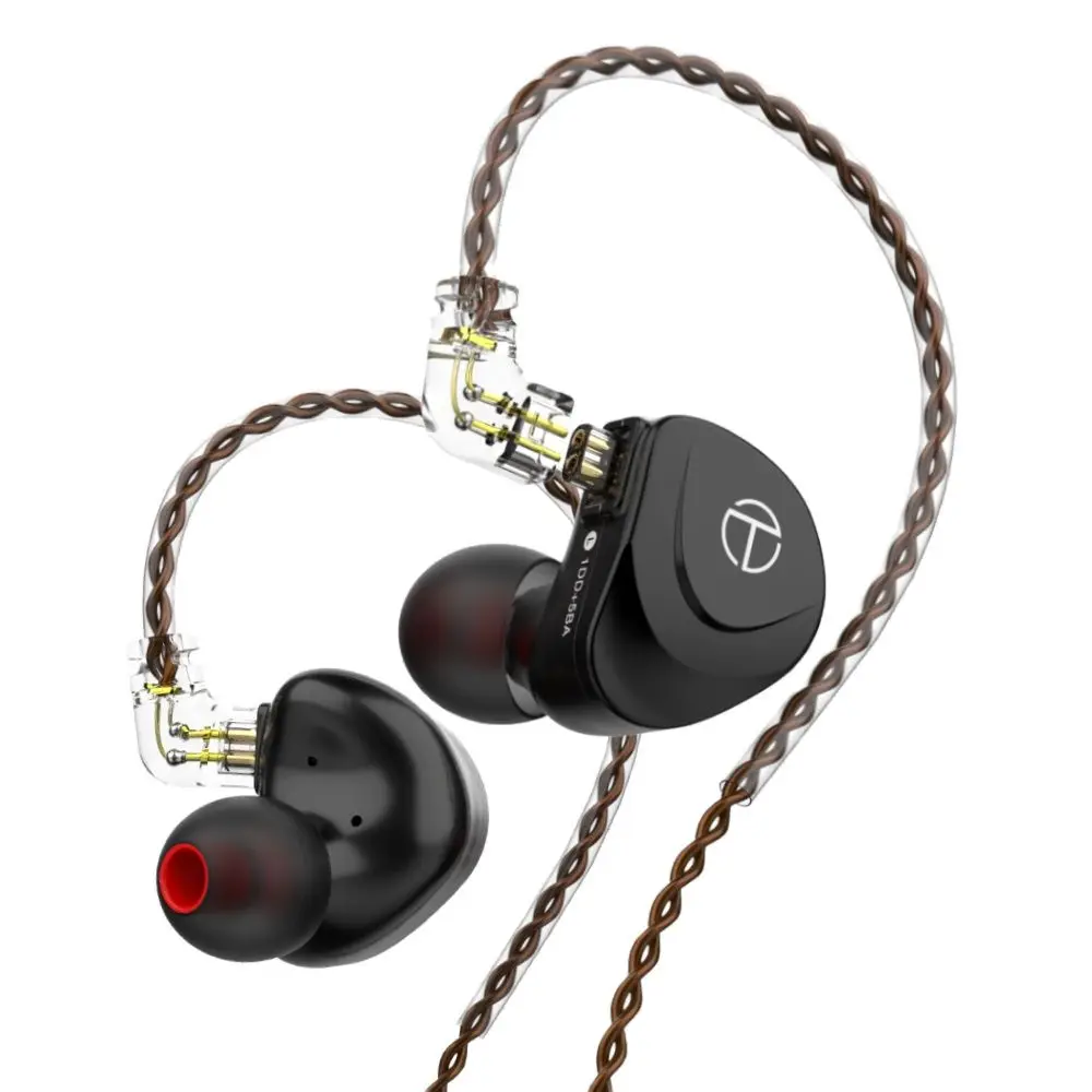 

TRN V90s 5BA 1DD Hybrid Driver In Ear Earphone HIFI Monitor Running Sport Earphone with 2PIN OCC Pure Copper Cable Detachable