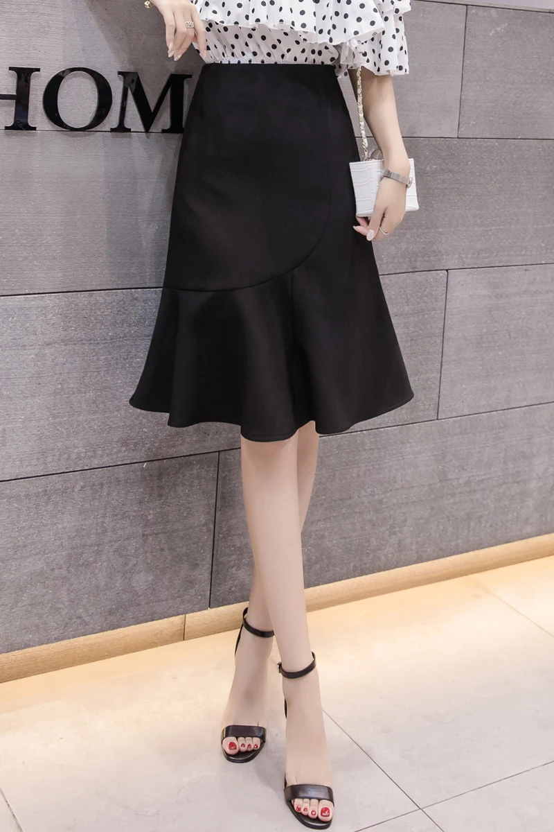 

Summer Fashion Lady's Skirt Small High Waist A Line Female Skirt Women's Clothing Spring and Autumn New Skirt