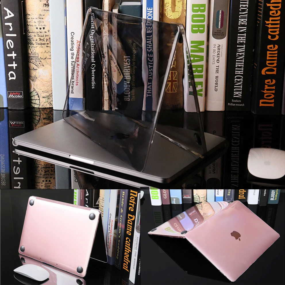 Кристальный чехол для Macbook Air 13 A1466 A1369 Touch ID A1932 bar pro retina 11 12 3 15 4 дюймов A1706 1708 A1989