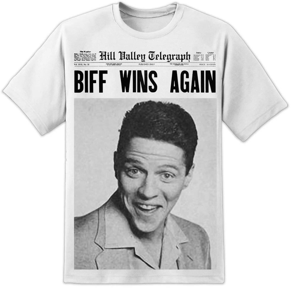 Мужская футболка с надписью &quotBack To The Future Biff Tannen&quot ретро конденсатор Марти 2Xl 46Xl |