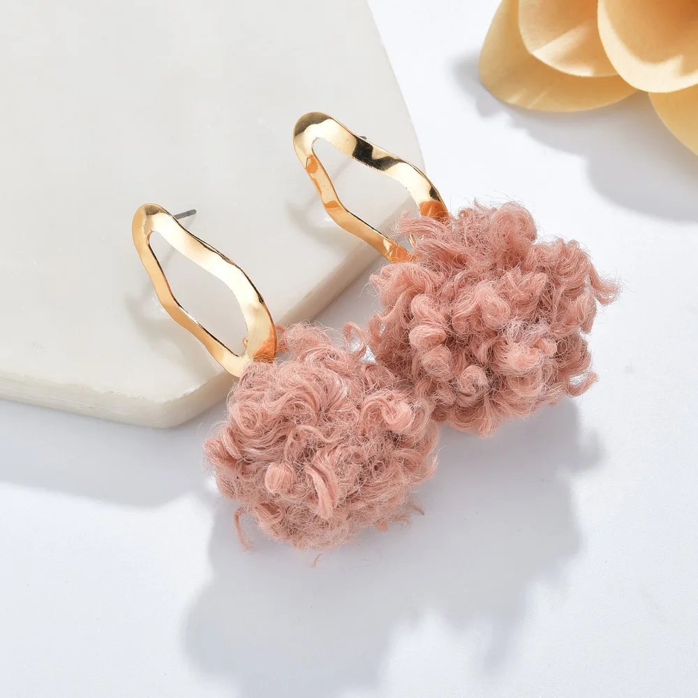 Terreau Kathy Корея модные женские серьги 2019 богемный цветок пряжа серьги-капли